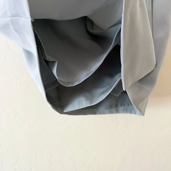 Uniqlo High Waist Drape Wrap Skirt in Blue - Picture 6 of 9